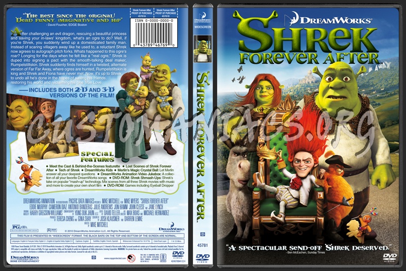 Shrek Forever After dvd cover