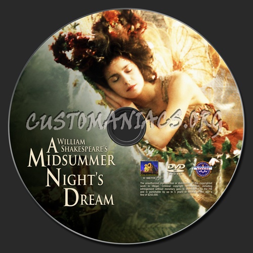 A Midsummer Night's Dream dvd label