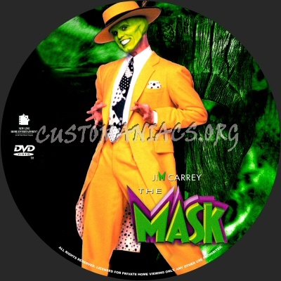 The Mask dvd label