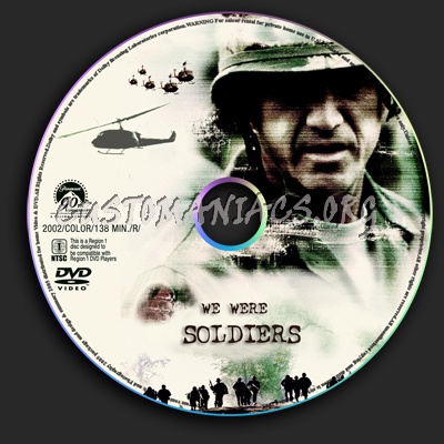 We Were Soldiers dvd label