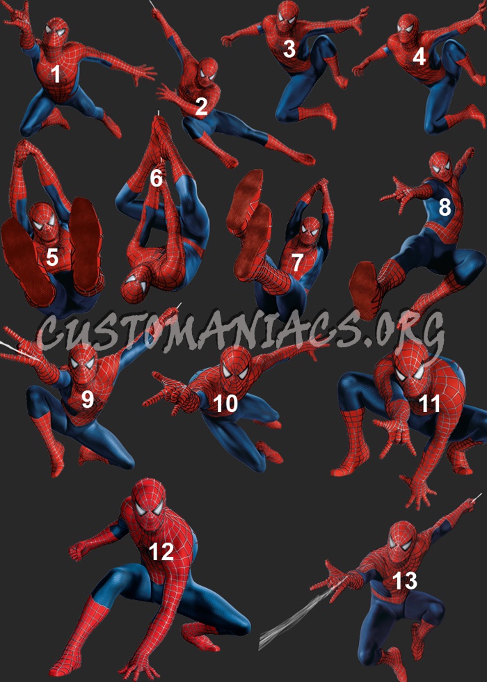 "Spider-Man" Character Poses 