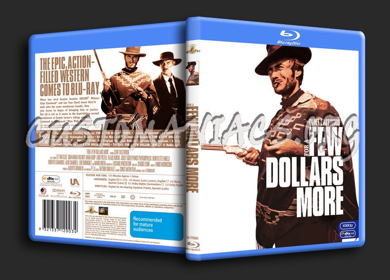 For A Few Dollars More blu-ray cover