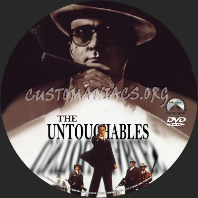 The Untouchables dvd label