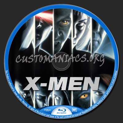 X-Men blu-ray label