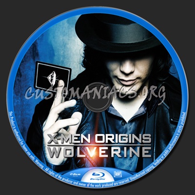 X-Men Origins Wolverine blu-ray label