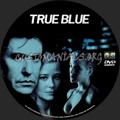 True Blue dvd label