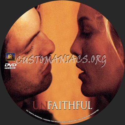 Unfaithful dvd label