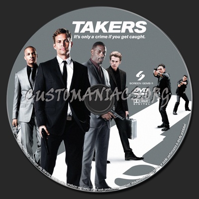 Takers dvd label