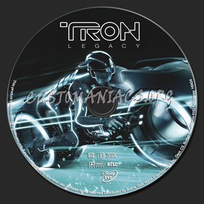 Tron Legacy dvd label