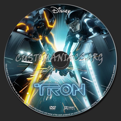 Tron Legacy dvd label