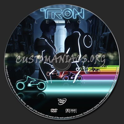 Tron Legacy dvd label