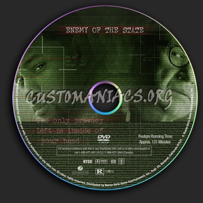 Enemy Of The State dvd label