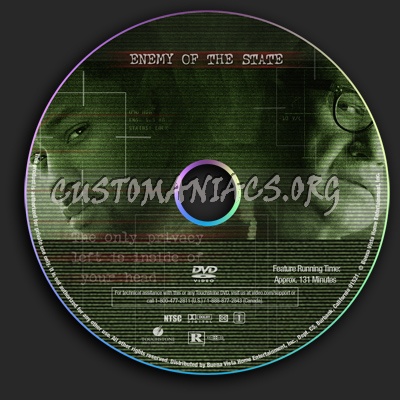 Enemy Of The State dvd label