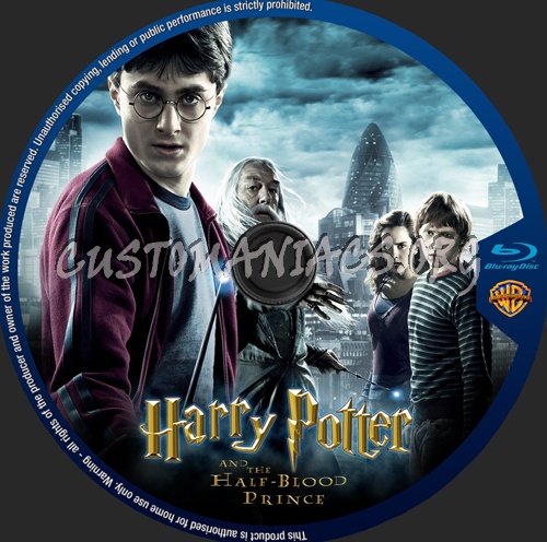 Harry Potter 6 blu-ray label