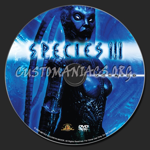 Species 3 dvd label