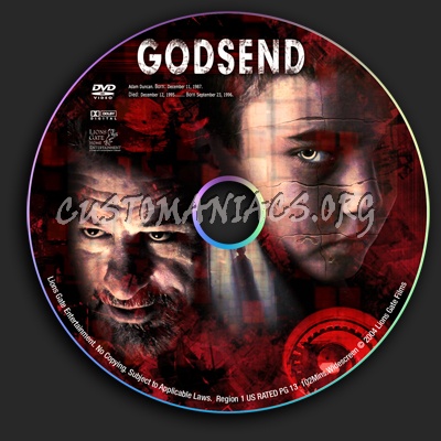 Godsend dvd label