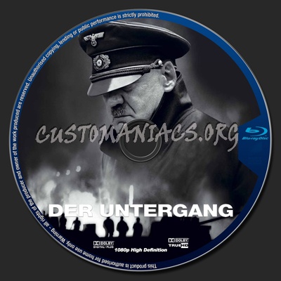 Der Untergang (Downfall) blu-ray label