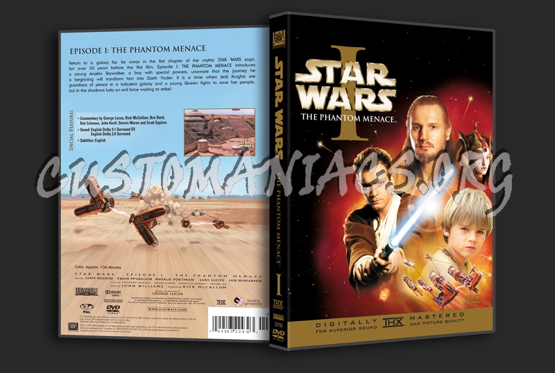 Star Wars I The Phantom Menace dvd cover