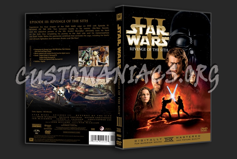 Star Wars III Revenge of the Sith dvd cover