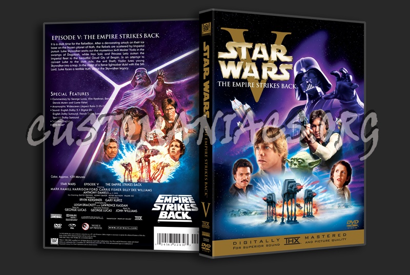 Star Wars V The Empire Strikes Back dvd cover