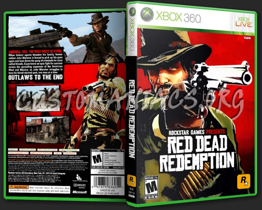 Red Dead Redemption dvd cover