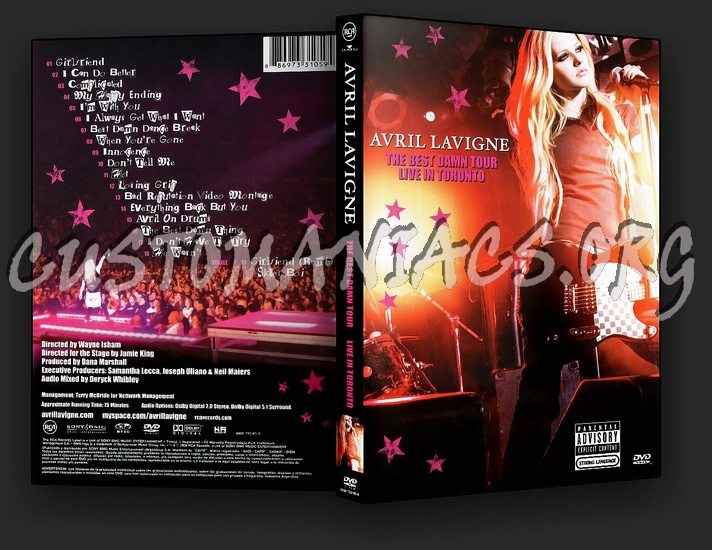 Avril Lavigne: The Best Damn Tour Live in Toronto dvd cover