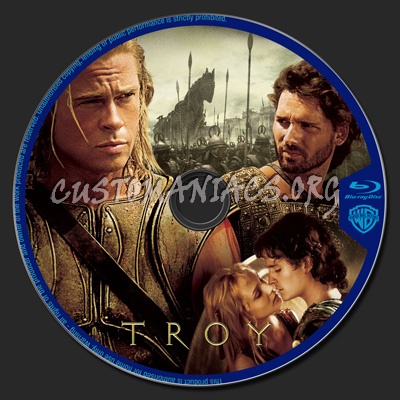 Troy blu-ray label