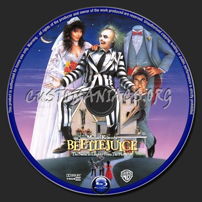 Beetlejuice blu-ray label