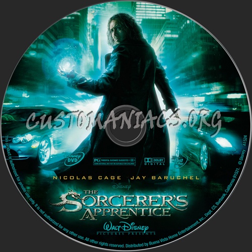 The Sorcerer's Apprentice dvd label