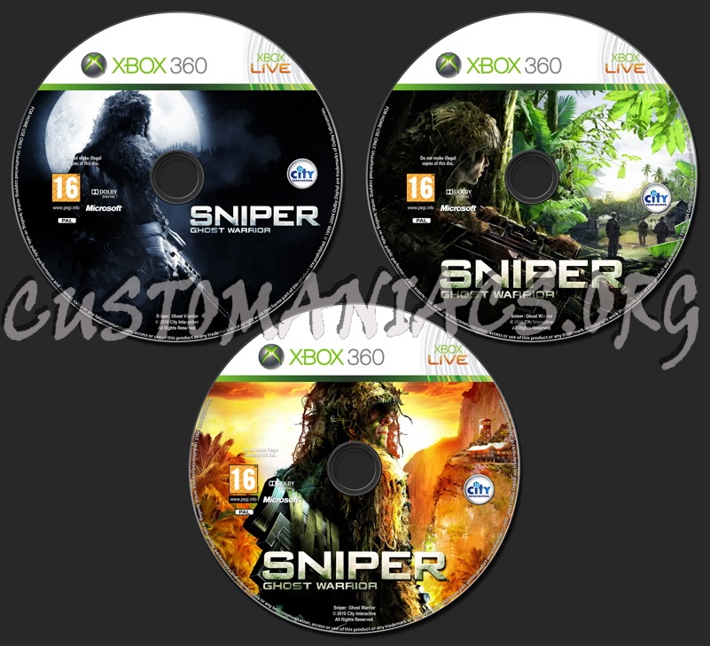 Sniper Ghost Warrior dvd label