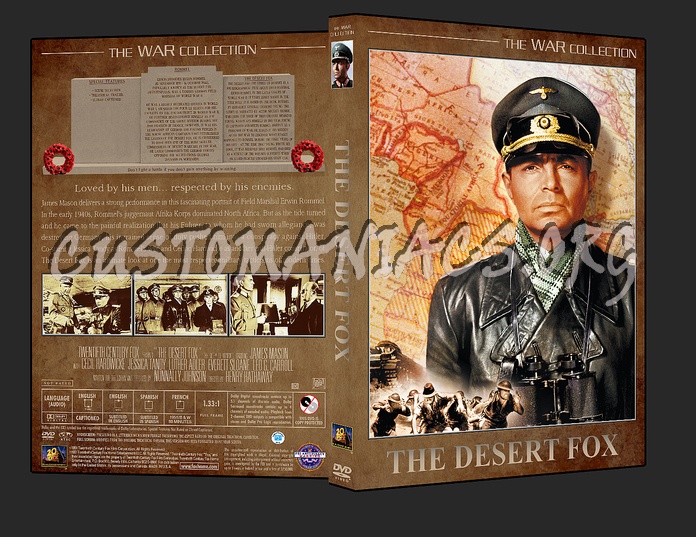 War Collection The Desert Fox dvd cover