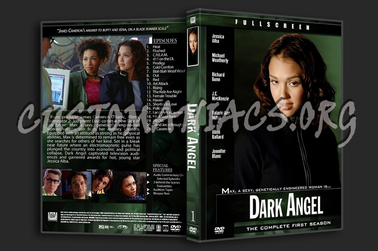 Dark Angel 1 - 2 dvd cover