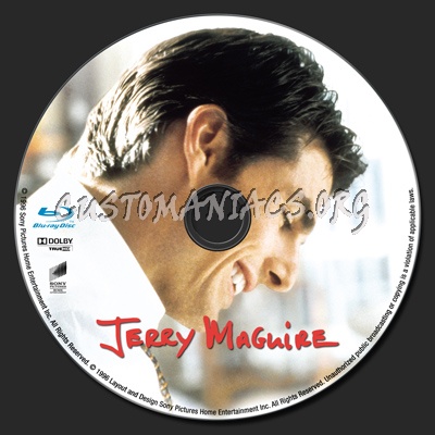 Jerry Maguire blu-ray label