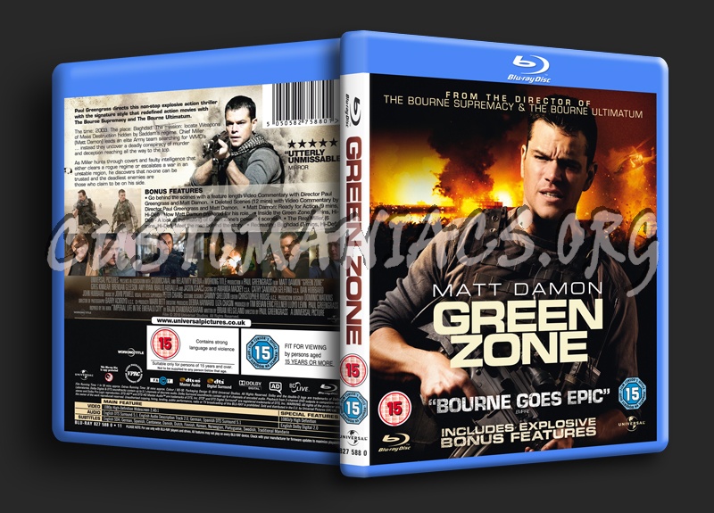 Green Zone blu-ray cover