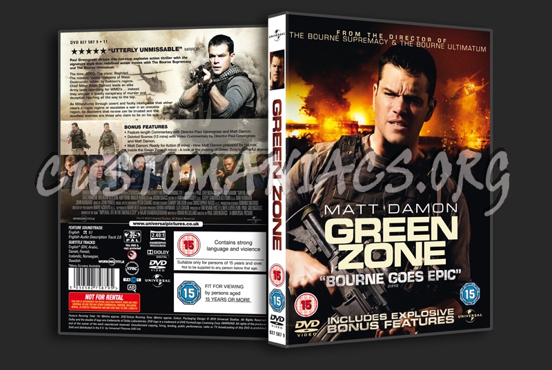 Green Zone dvd cover