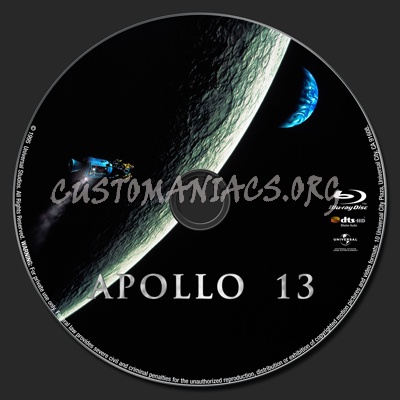 Apollo 13 blu-ray label