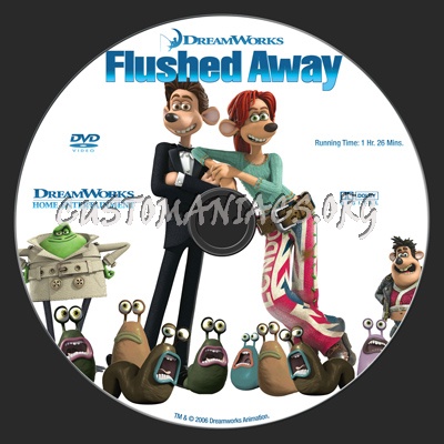 Flushed Away dvd label