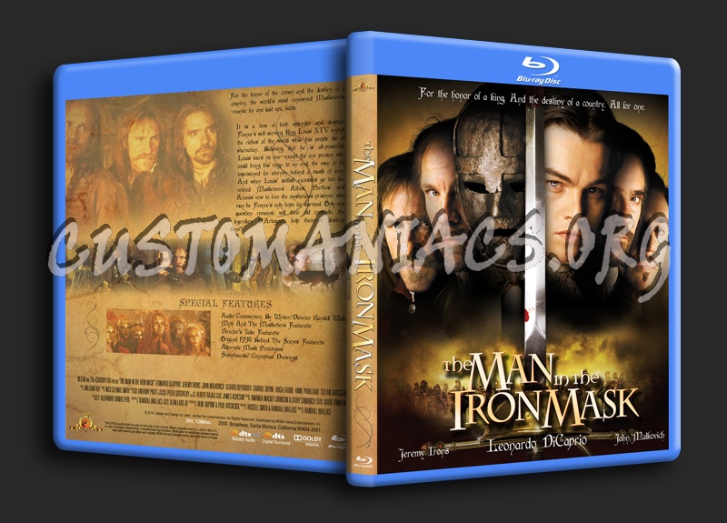 The Man In The Iron Mask blu-ray cover