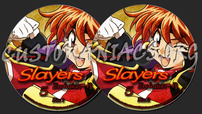 Slayers Evolution-R dvd label