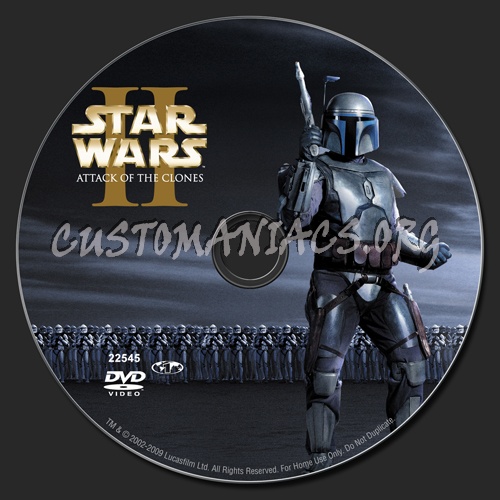 Star Wars II: Attack the Clones dvd label