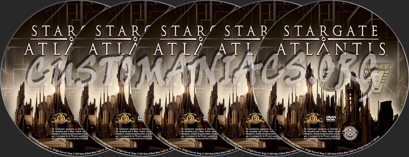 Stargate Atlantis Season 5 dvd label