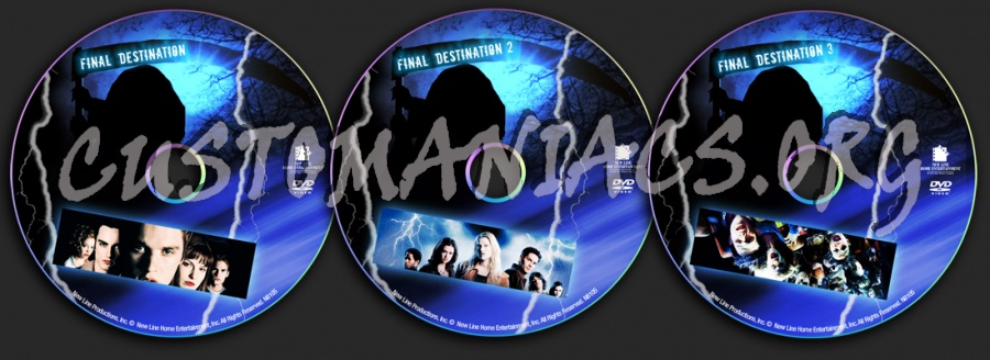 Final Destination Trilogy dvd label