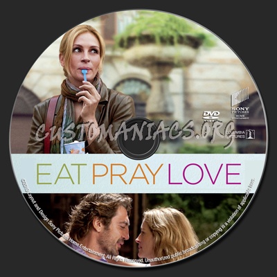 Eat Pray Love dvd label