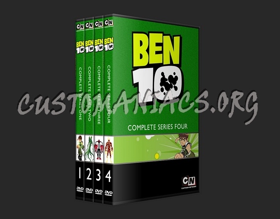 Ben 10 Series 1-4 dvd cover