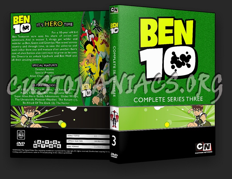 Ben 10 Series 1-4 dvd cover