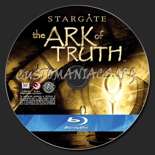 Stargate The Ark of Truth blu-ray label