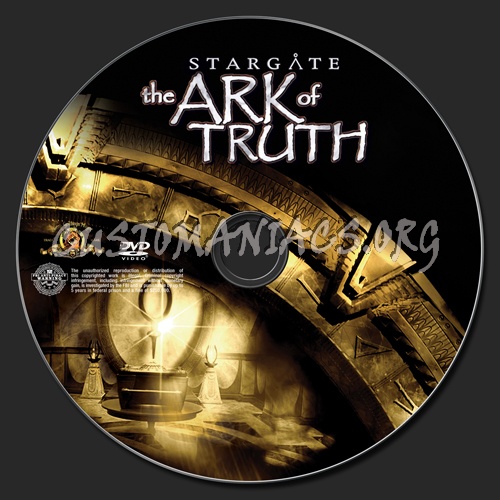 Stargate the Ark of Truth dvd label