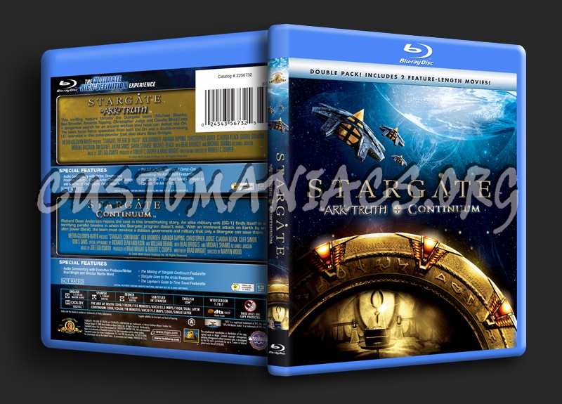 Stargate The Ark of Truth / Stargate Continuum blu-ray cover