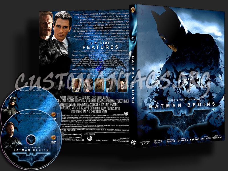 Batman Begins 2 Disc SE dvd cover