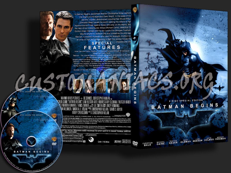 Batman Begins 2 Disc SE dvd cover